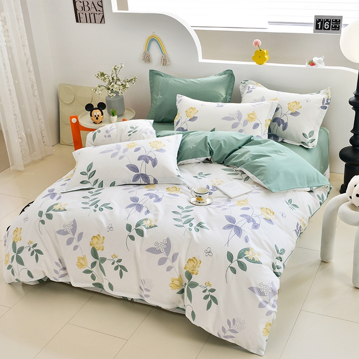 91家纺网 家纺一手货源 找家纺 登登家纺 2025新款全棉单被套 清风雅颂