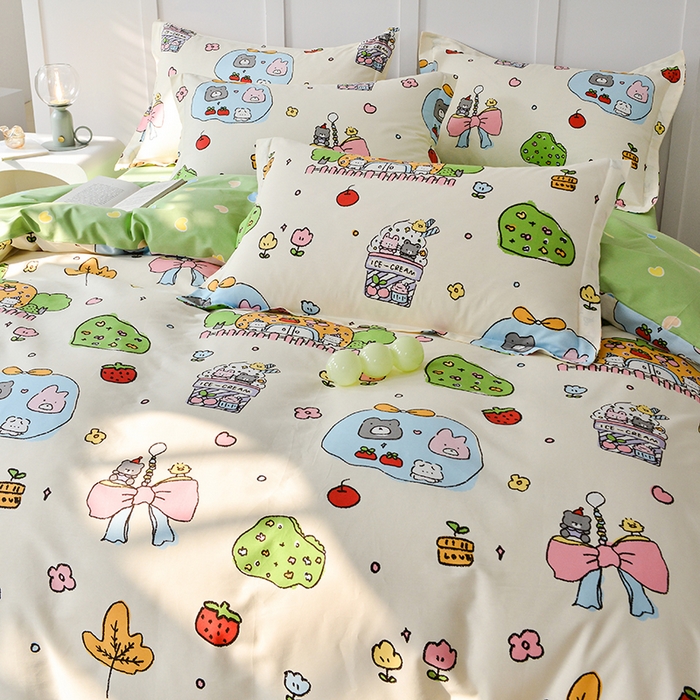 91家纺网 家纺一手货源 找家纺 登登家纺 2025新款全棉单被套 童梦园