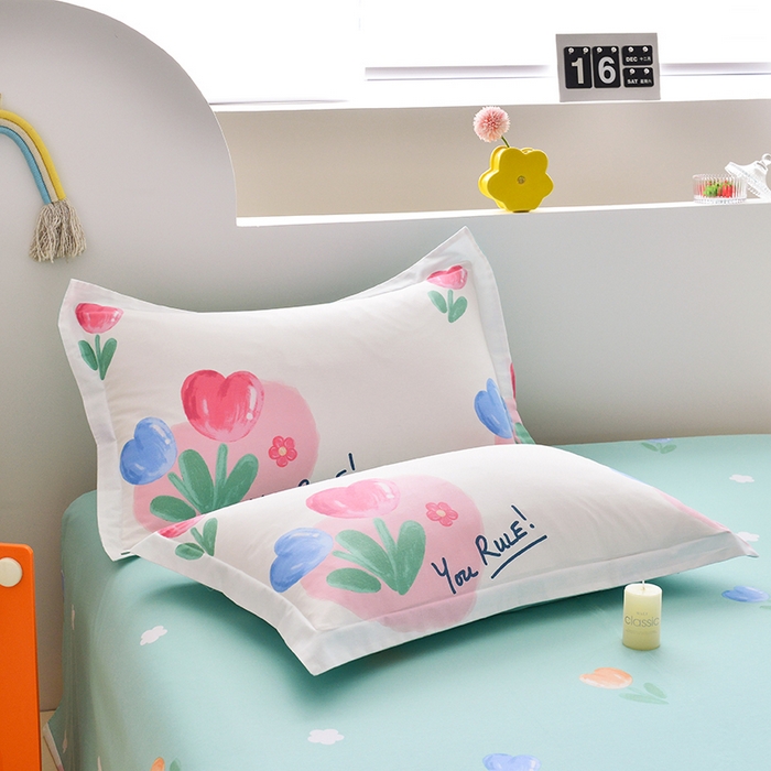 91家纺网 家纺一手货源 找家纺 登登家纺 2025新款全棉单被套 夏日花语