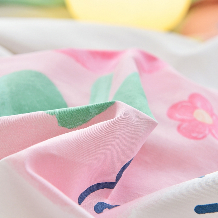 91家纺网 家纺一手货源 找家纺 登登家纺 2025新款全棉单被套 夏日花语