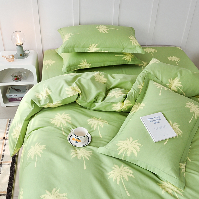 91家纺网 家纺一手货源 找家纺 登登家纺 2025新款全棉单被套 夏日心情