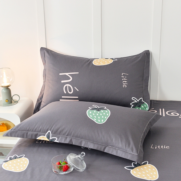 91家纺网 家纺一手货源 找家纺 登登家纺 2025新款全棉单被套 小莓好