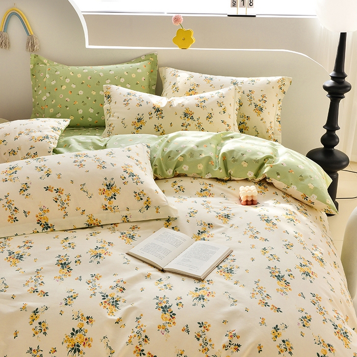 91家纺网 家纺一手货源 找家纺 登登家纺 2025新款全棉单被套 心动时分