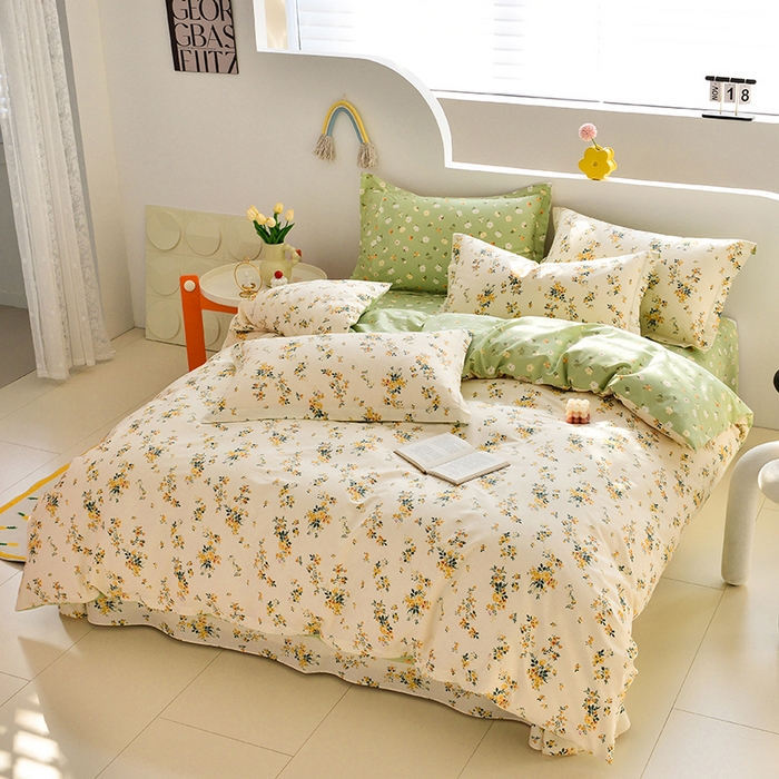 91家纺网 家纺一手货源 找家纺 登登家纺 2025新款全棉单被套 心动时分