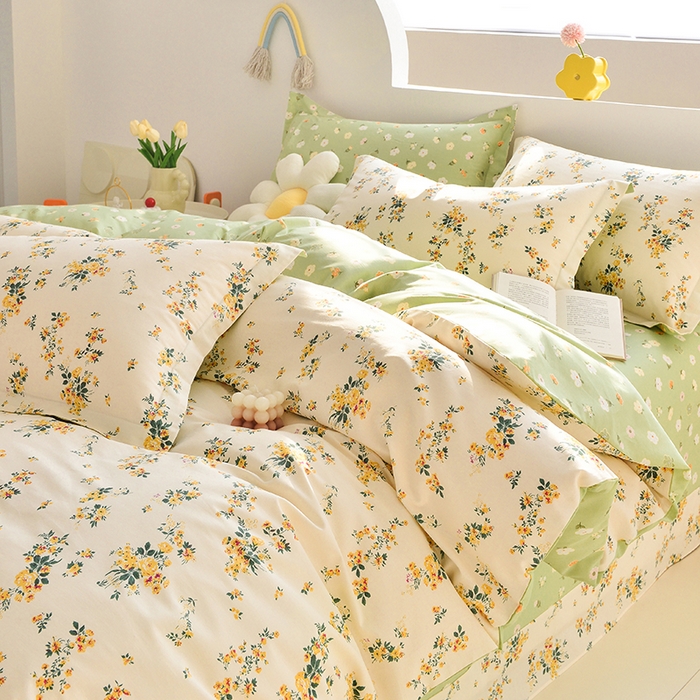 91家纺网 家纺一手货源 找家纺 登登家纺 2025新款全棉单被套 心动时分