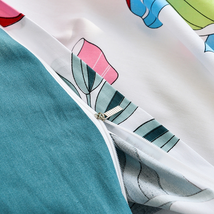 91家纺网 家纺一手货源 找家纺 登登家纺 2025新款全棉单被套 意境花影