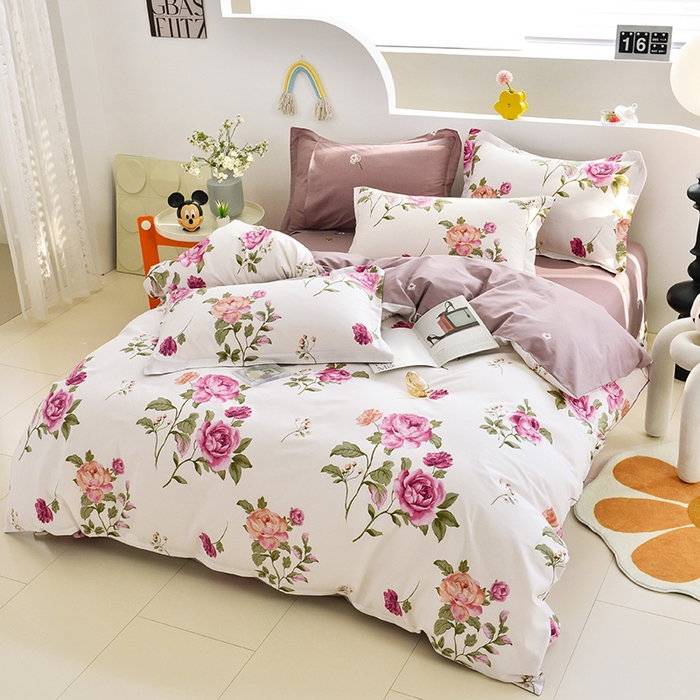 91家纺网 家纺一手货源 找家纺 登登家纺 2025新款全棉单被套 至真园