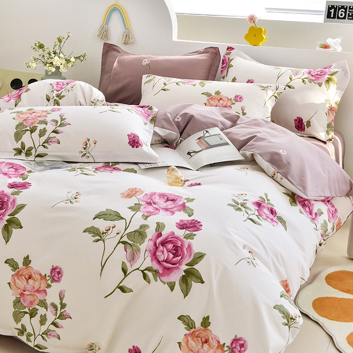 91家纺网 家纺一手货源 找家纺 登登家纺 2025新款全棉单被套 至真园