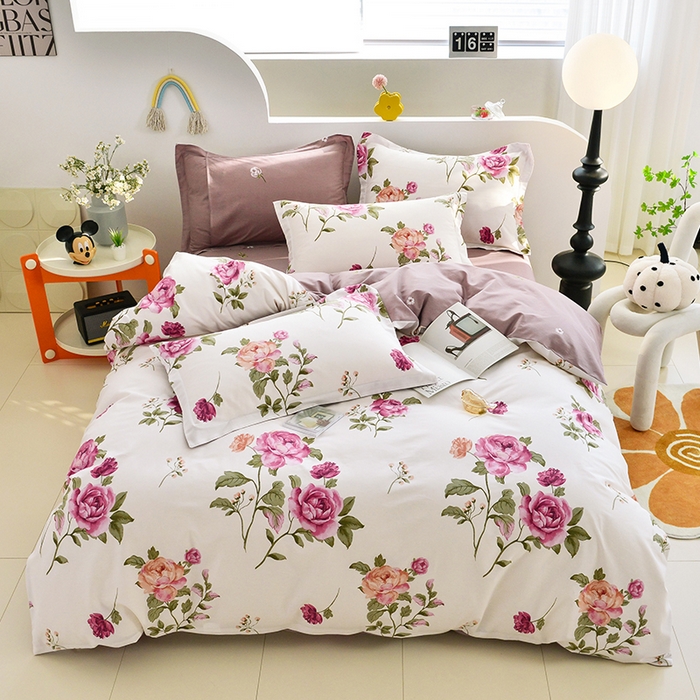 91家纺网 家纺一手货源 找家纺 登登家纺 2025新款全棉单被套 至真园