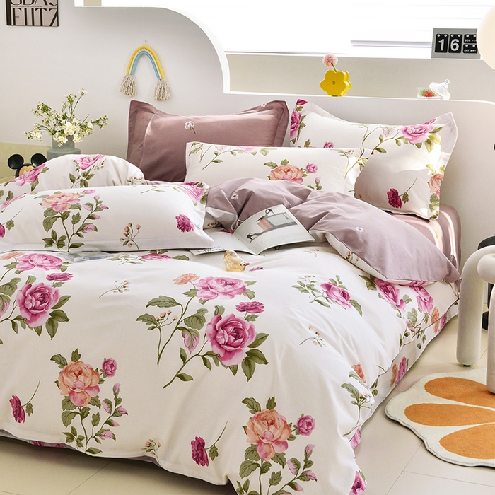 91家纺网 家纺一手货源 找家纺 登登家纺 2025新款全棉单被套 至真园