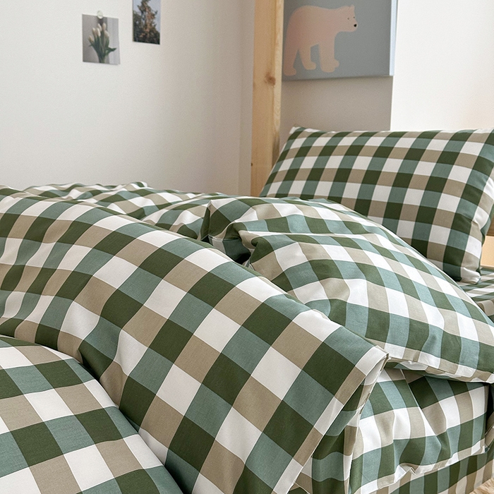 91家纺网 家纺一手货源 找家纺 天之爱2025新款全棉13372学生宿舍上下铺三件套多件套 艾诗绿