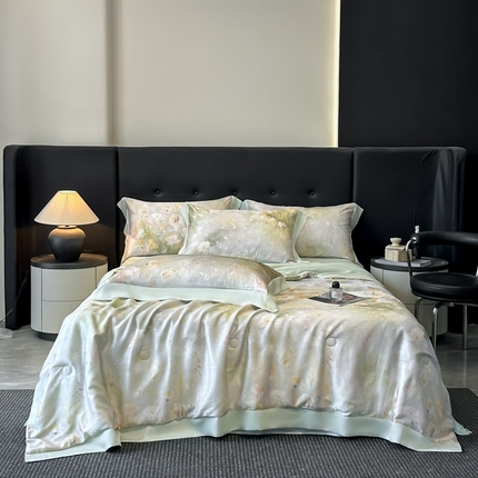 （总）博纳家纺 2025新款天丝夏被四件套-半夏【控价劵后249（严格按控价来）】