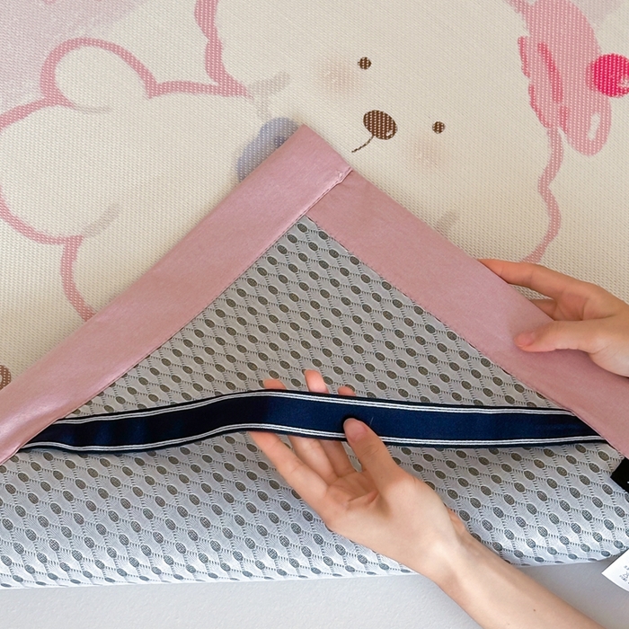 91家纺网 家纺一手货源 找家纺 觅糖家纺2025新款韩系数码卡通印花冰藤席 冰藤席-云朵狗