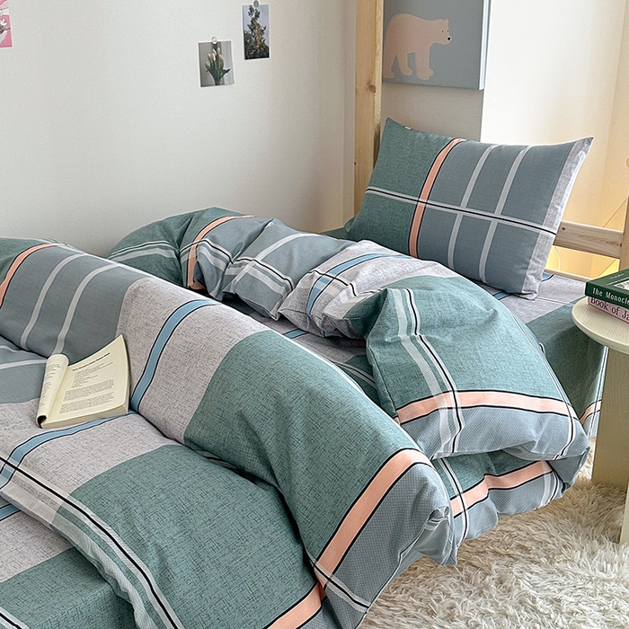 91家纺网 家纺一手货源 找家纺 天之爱2025新款全棉13372学生宿舍上下铺三件套多件套 柯尔