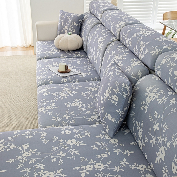 91家纺网 家纺一手货源 找家纺 沐沐2026新款冰丝印花沙发笠 花簇