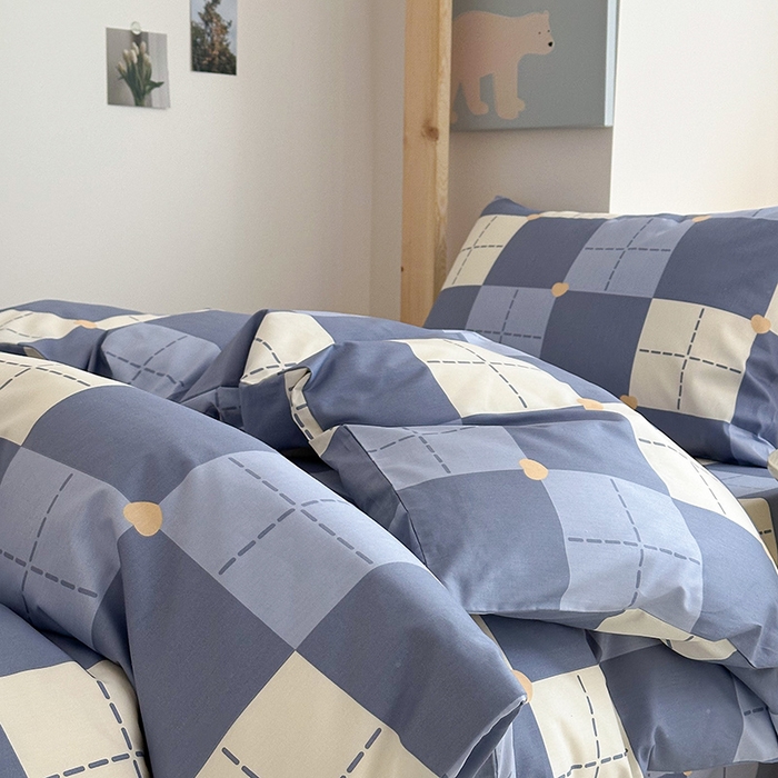 91家纺网 家纺一手货源 找家纺 天之爱2025新款全棉13372学生宿舍上下铺三件套多件套 可心