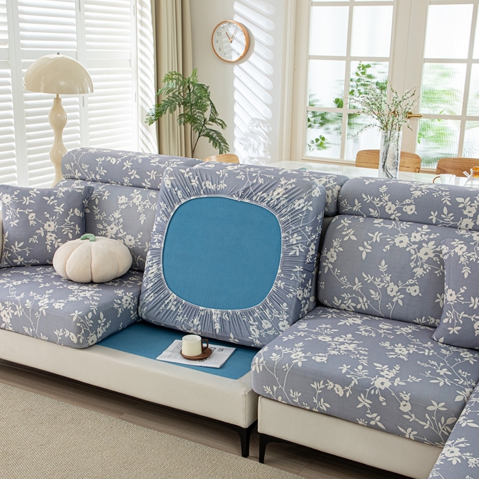 91家纺网 家纺一手货源 找家纺 沐沐2026新款冰丝印花沙发笠 花簇