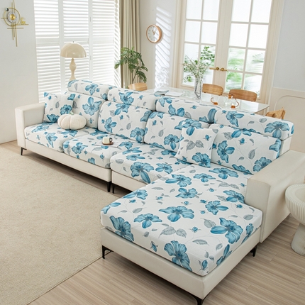 沐沐2026新款冰丝印花沙发笠 花韵