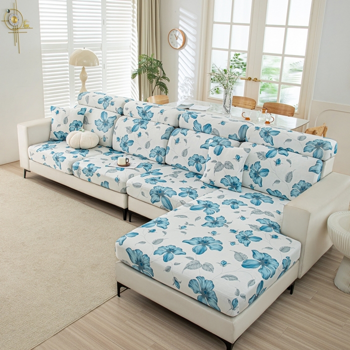 91家纺网 家纺一手货源 找家纺 沐沐2026新款冰丝印花沙发笠 花韵