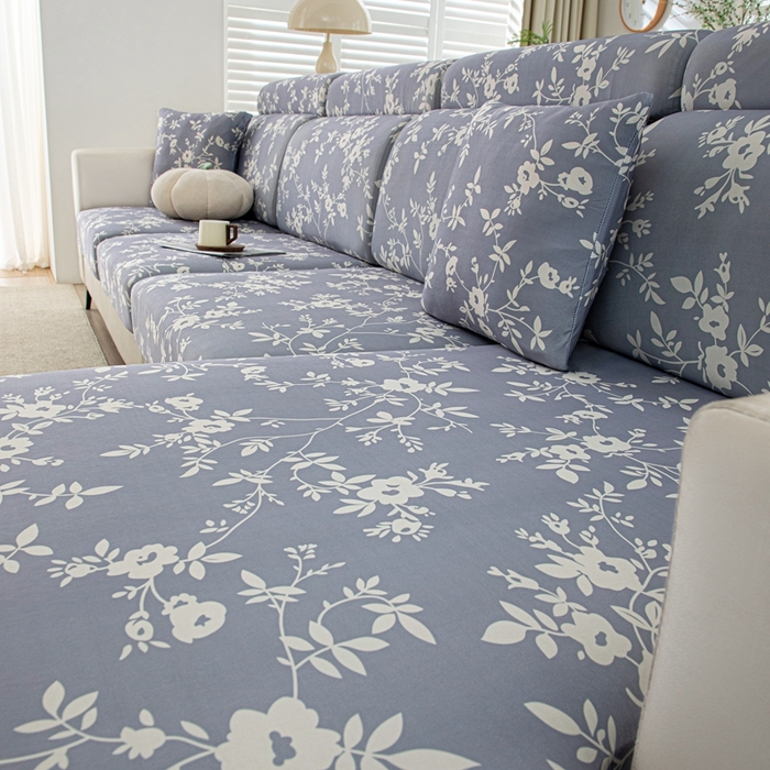 91家纺网 家纺一手货源 找家纺 沐沐2026新款冰丝印花沙发笠 花簇