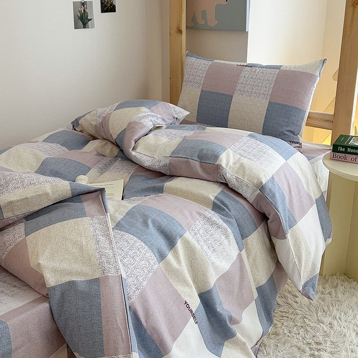 91家纺网 家纺一手货源 找家纺 天之爱2025新款全棉13372学生宿舍上下铺三件套多件套 罗兰