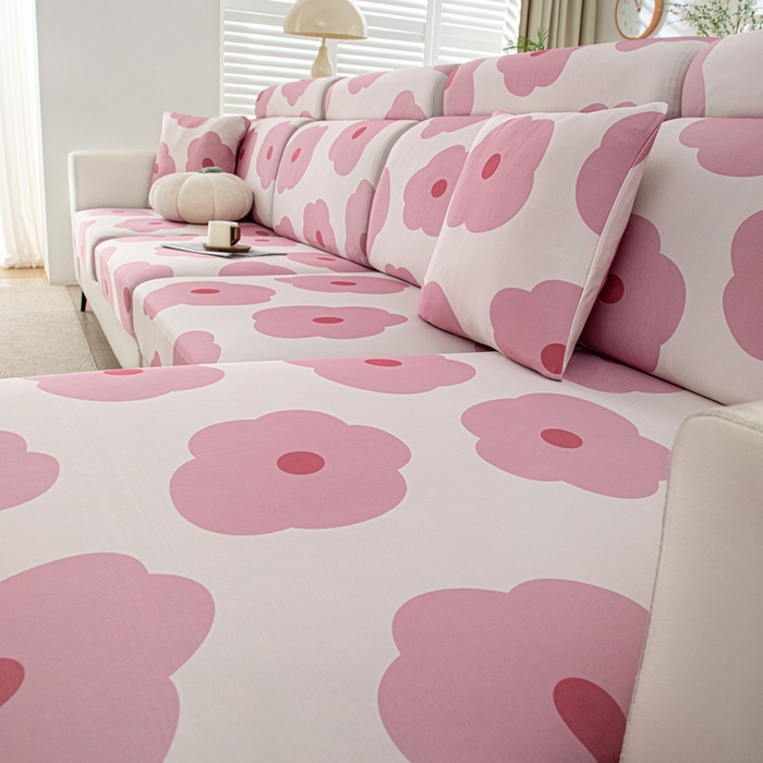 91家纺网 家纺一手货源 找家纺 沐沐2026新款冰丝印花沙发笠 玛奇朵