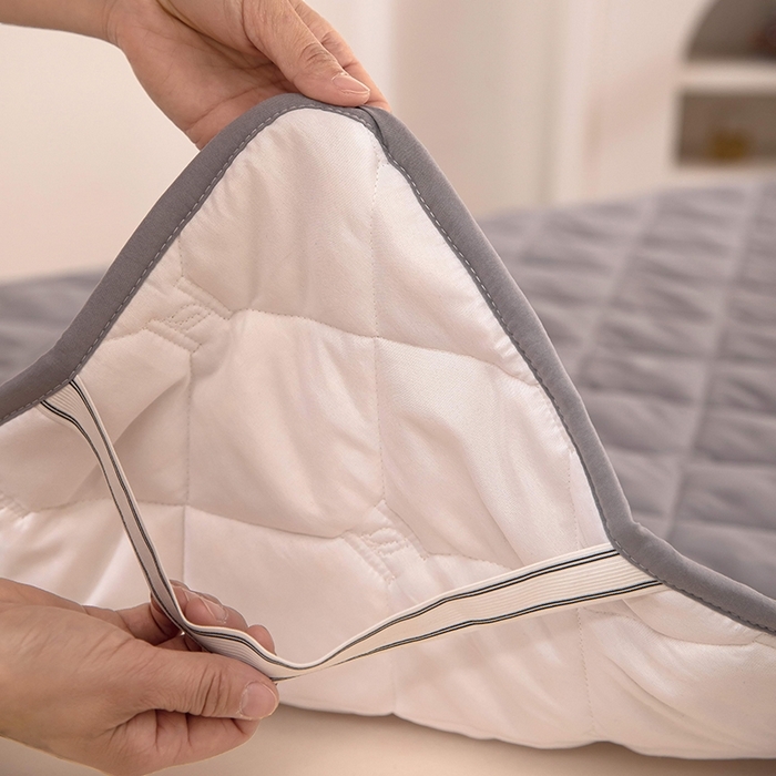 91家纺网 家纺一手货源 找家纺 （总）安逸恋 2025新款A类水洗棉大豆抗菌学生床垫保护垫