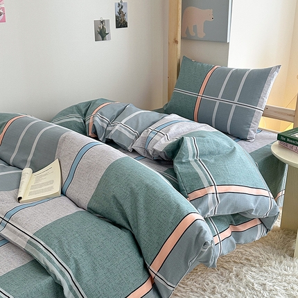 91家纺网 家纺一手货源 找家纺 天之爱2025新款全棉13372学生宿舍上下铺三件套多件套 柯尔