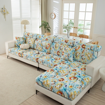 沐沐2026新款冰丝印花沙发笠 动物乐园