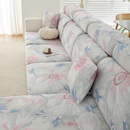 91家纺网 家纺一手货源 找家纺 沐沐2026新款冰丝印花沙发笠 花苑