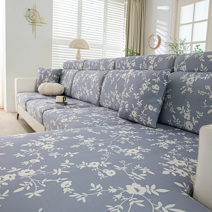 91家纺网 家纺一手货源 找家纺 沐沐2026新款冰丝印花沙发笠 花簇