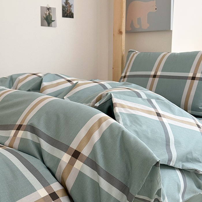 91家纺网 家纺一手货源 找家纺 天之爱2025新款全棉13372学生宿舍上下铺三件套多件套 术可