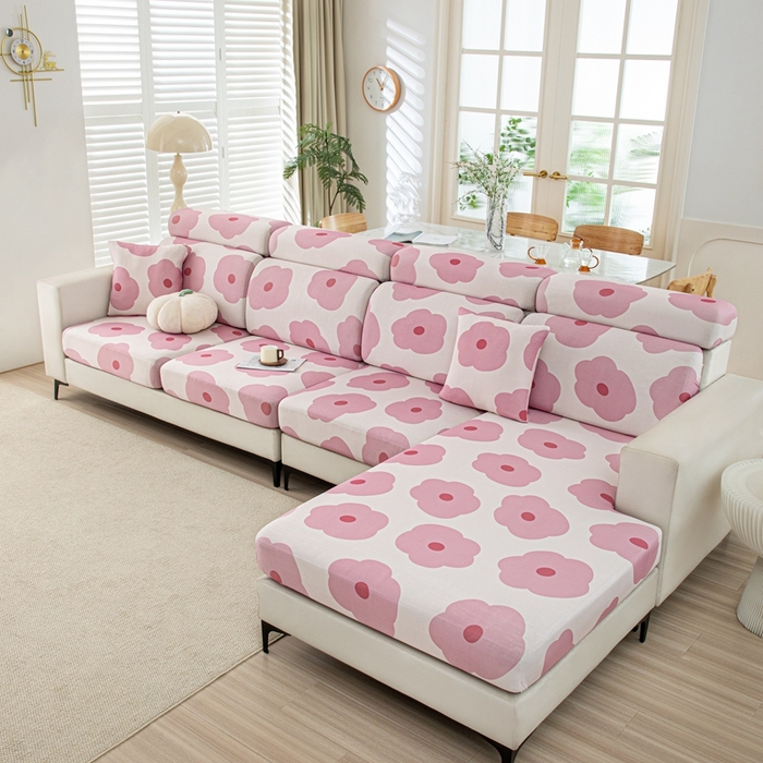 91家纺网 家纺一手货源 找家纺 沐沐2026新款冰丝印花沙发笠 玛奇朵