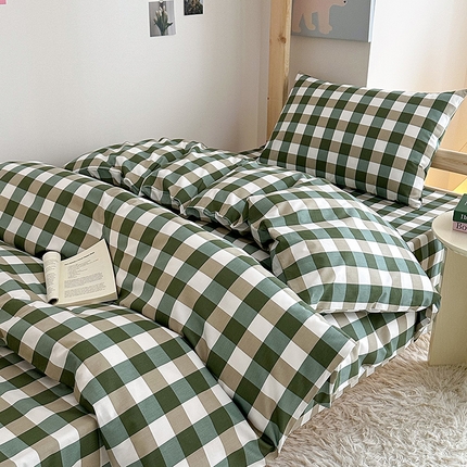 天之爱2025新款全棉13372学生宿舍上下铺三件套多件套 艾诗绿