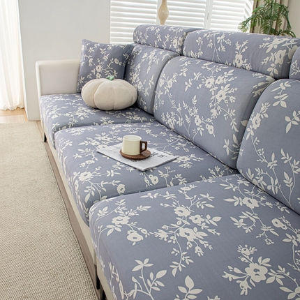 91家纺网 家纺一手货源 找家纺 沐沐2026新款冰丝印花沙发笠 花簇