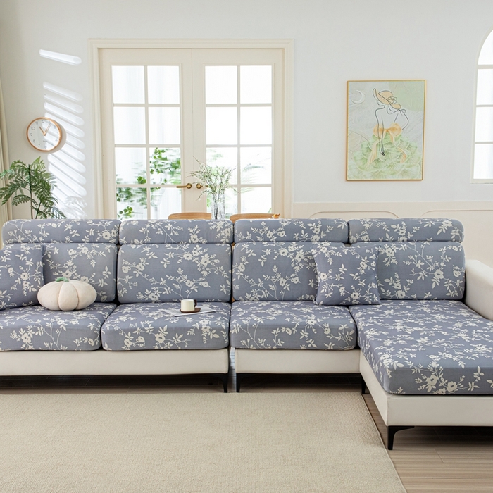 91家纺网 家纺一手货源 找家纺 沐沐2026新款冰丝印花沙发笠 花簇