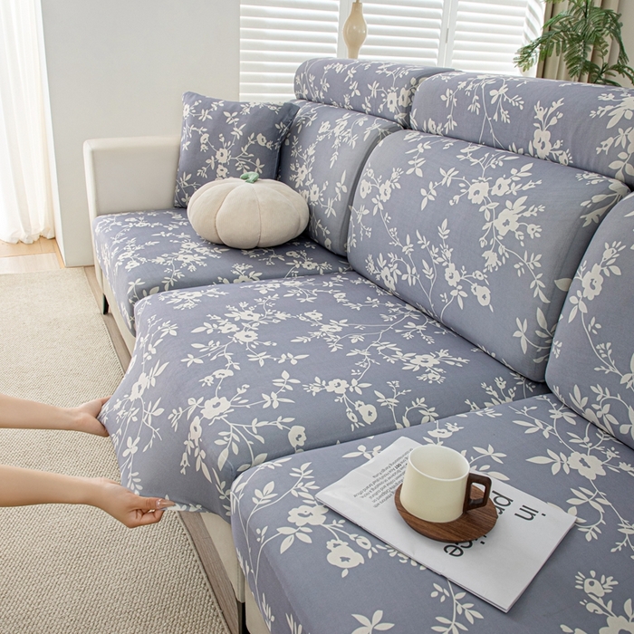 91家纺网 家纺一手货源 找家纺 沐沐2026新款冰丝印花沙发笠 花簇