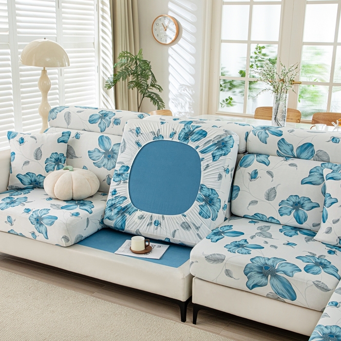 91家纺网 家纺一手货源 找家纺 沐沐2026新款冰丝印花沙发笠 花韵