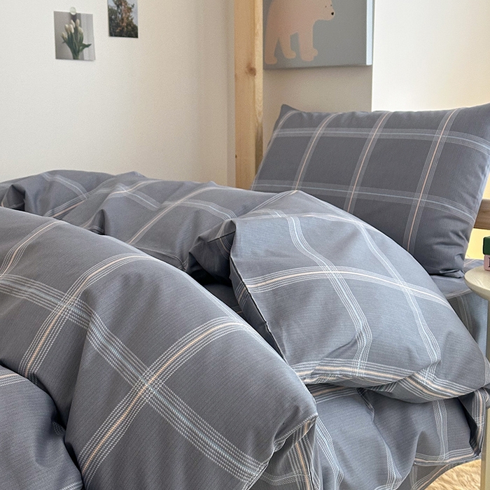 91家纺网 家纺一手货源 找家纺 天之爱2025新款全棉13372学生宿舍上下铺三件套多件套 绅士