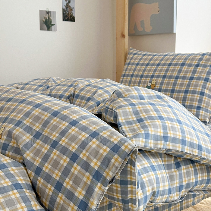 91家纺网 家纺一手货源 找家纺 天之爱2025新款全棉13372学生宿舍上下铺三件套多件套 佳尼