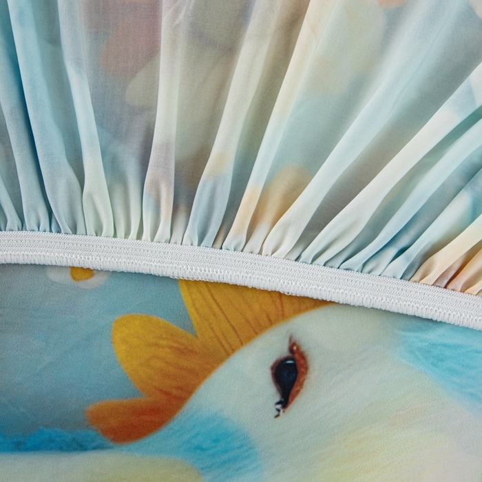 91家纺网 家纺一手货源 找家纺 沐沐2026新款冰丝印花沙发笠 动物乐园