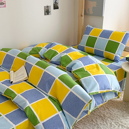 天之爱2025新款全棉13372学生宿舍上下铺三件套多件套 彩虹