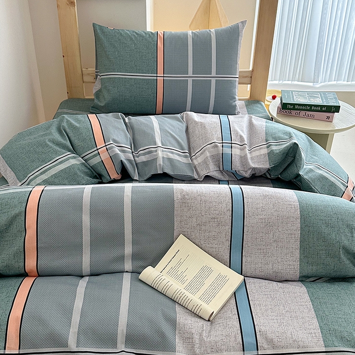 91家纺网 家纺一手货源 找家纺 天之爱2025新款全棉13372学生宿舍上下铺三件套多件套 柯尔