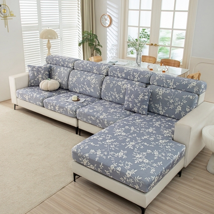 沐沐2026新款冰丝印花沙发笠 花簇