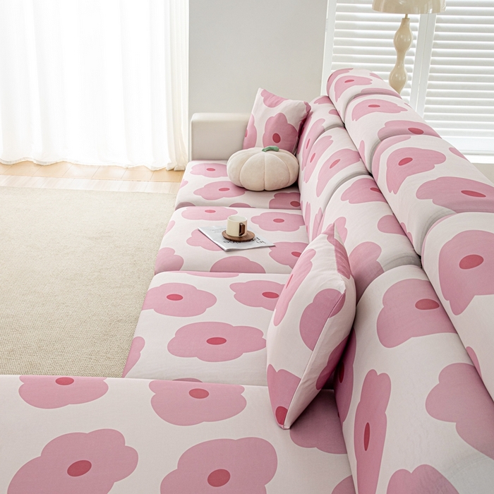 91家纺网 家纺一手货源 找家纺 沐沐2026新款冰丝印花沙发笠 玛奇朵