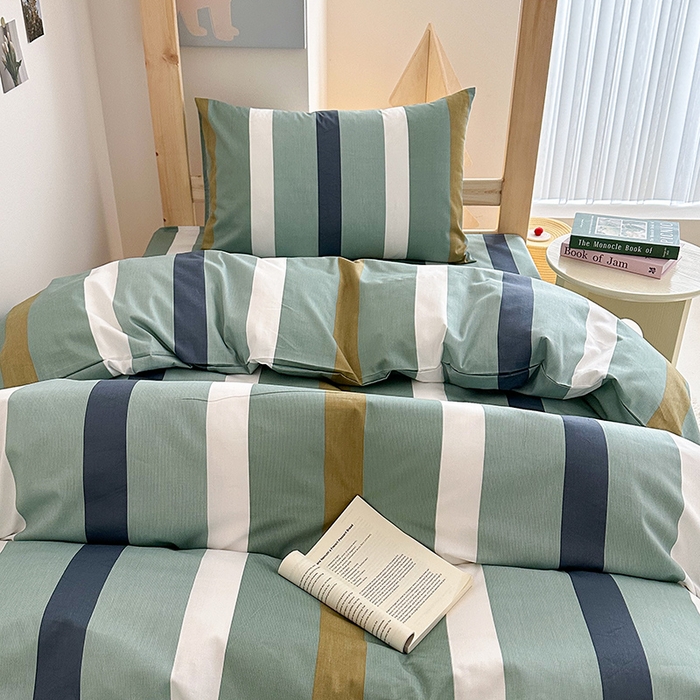 91家纺网 家纺一手货源 找家纺 天之爱2025新款全棉13372学生宿舍上下铺三件套多件套 贝特