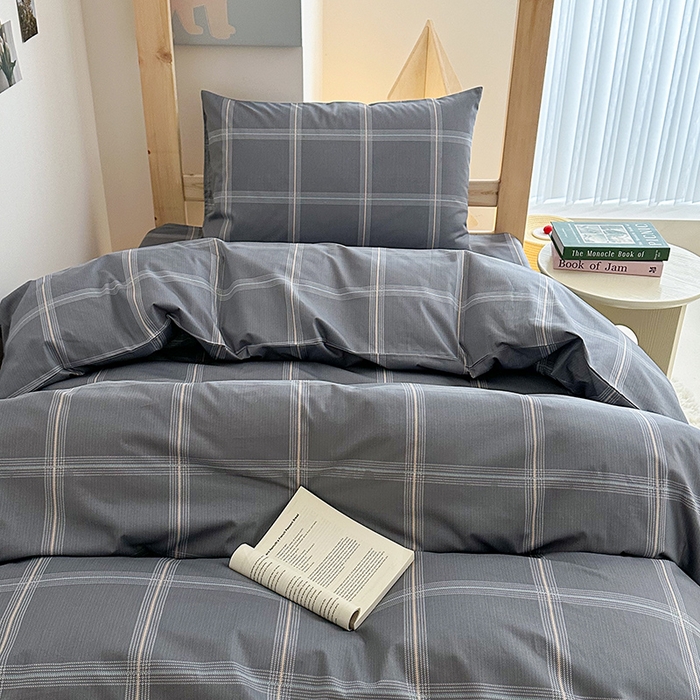 91家纺网 家纺一手货源 找家纺 天之爱2025新款全棉13372学生宿舍上下铺三件套多件套 绅士