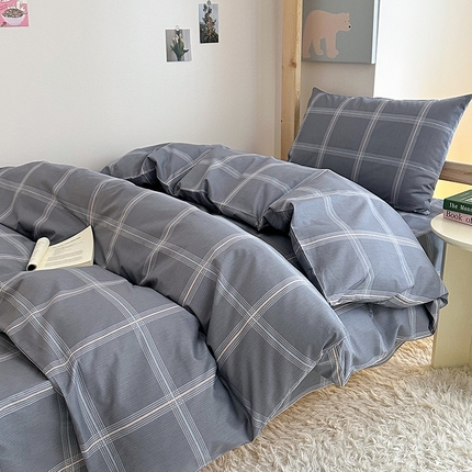 91家纺网 家纺一手货源 找家纺 天之爱2025新款全棉13372学生宿舍上下铺三件套多件套 绅士