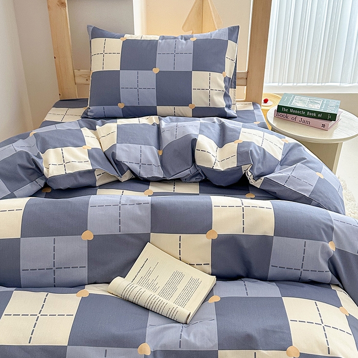 91家纺网 家纺一手货源 找家纺 天之爱2025新款全棉13372学生宿舍上下铺三件套多件套 可心