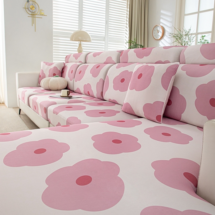 91家纺网 家纺一手货源 找家纺 沐沐2026新款冰丝印花沙发笠 玛奇朵